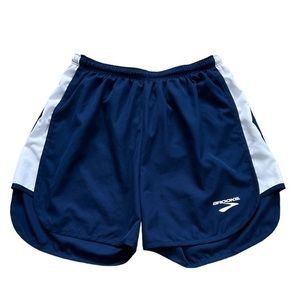 Brooks Women's Navy Built in Brief Running Shorts Sz. S‎